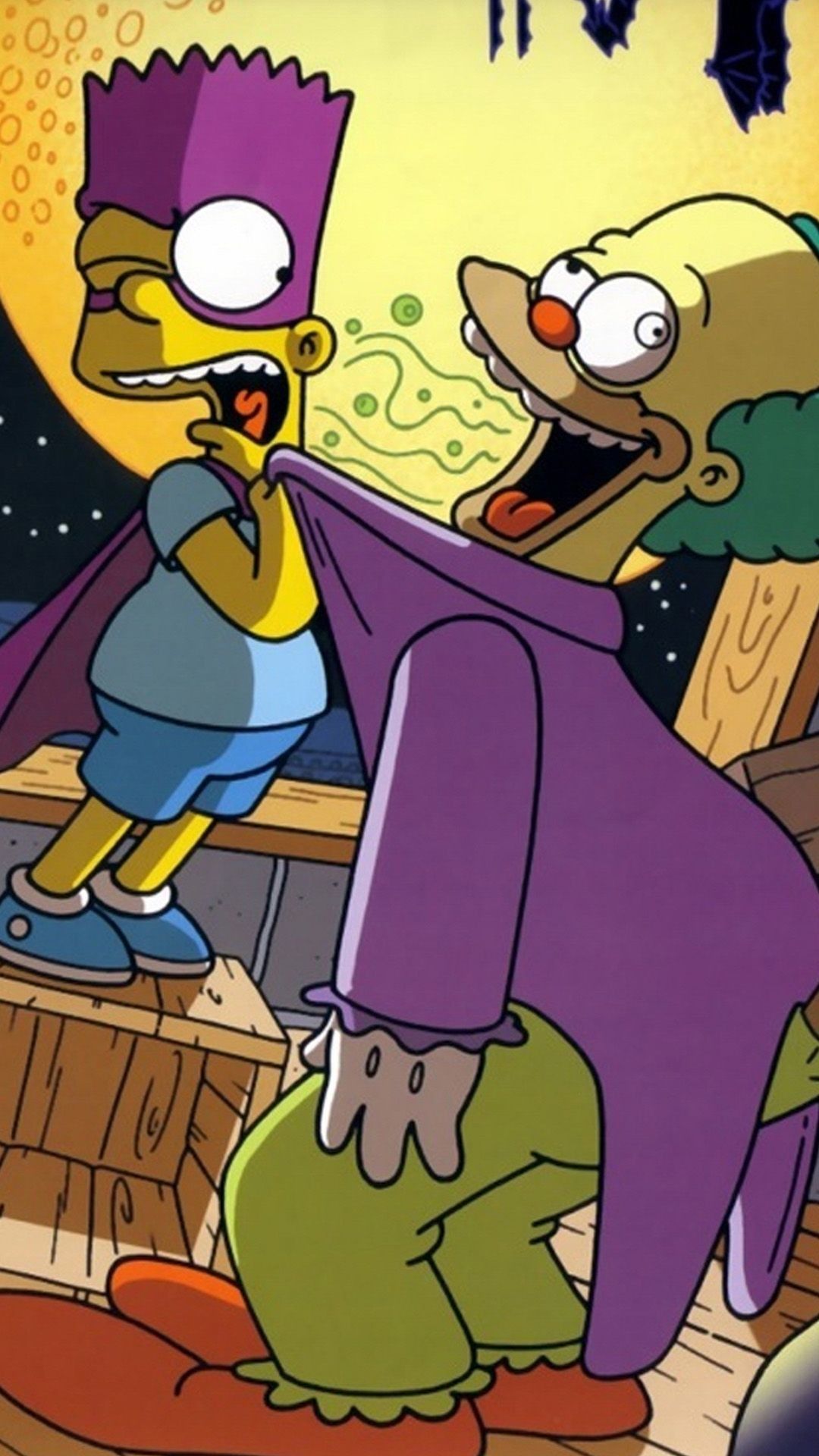 Personaggi Simpson sfondo giallo, 1920x1200 WUXGA, PC