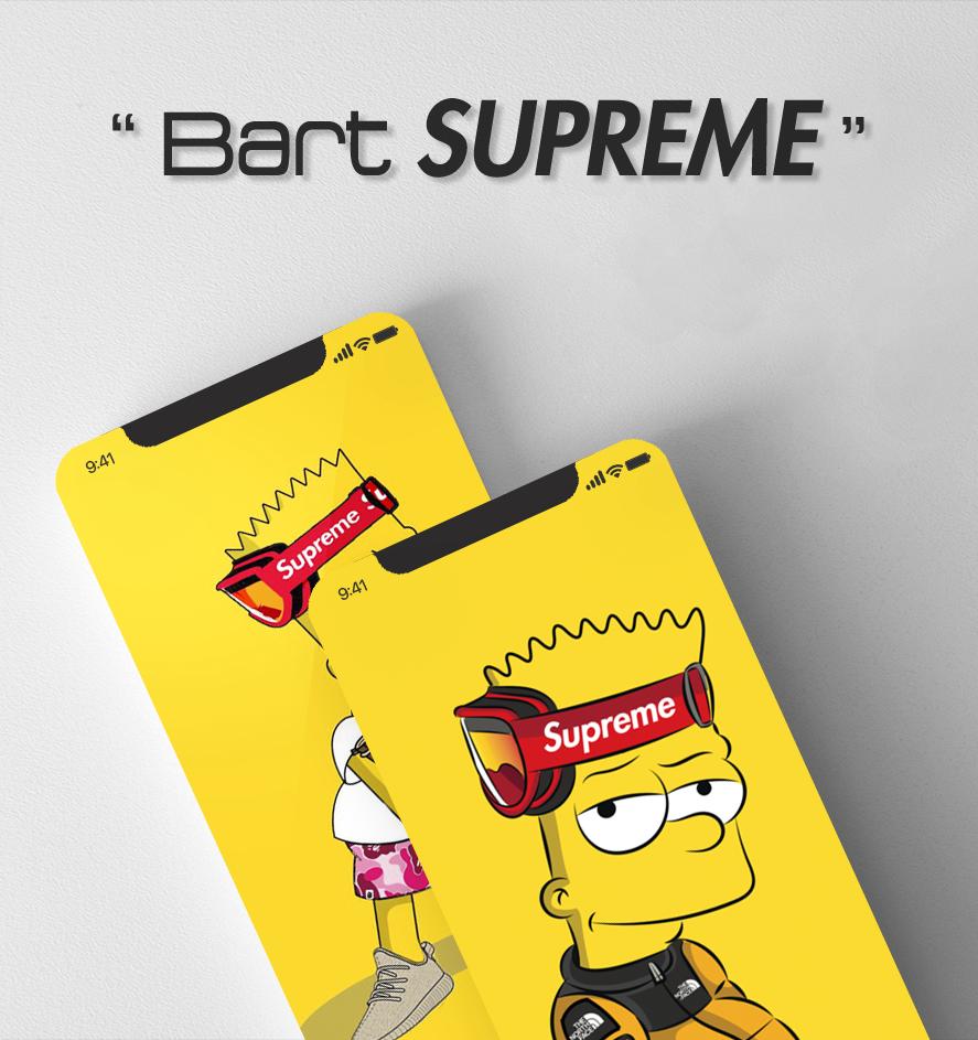 Bart Simpson Supreme wallpaper, 887x943 Verticale, Telefono