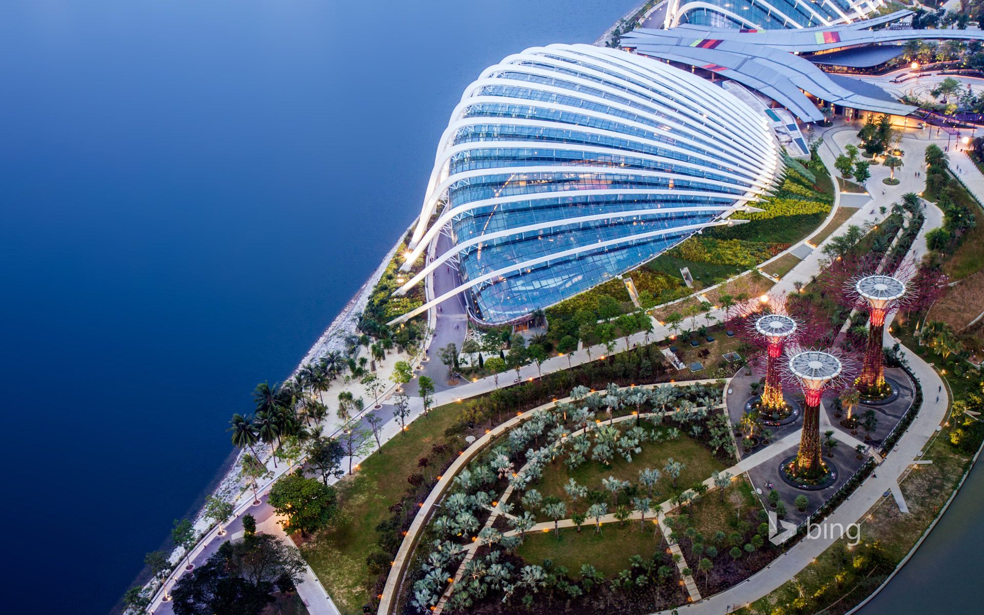 Gardens by the Bay Singapore, 1920x1200 Full HD+, PC