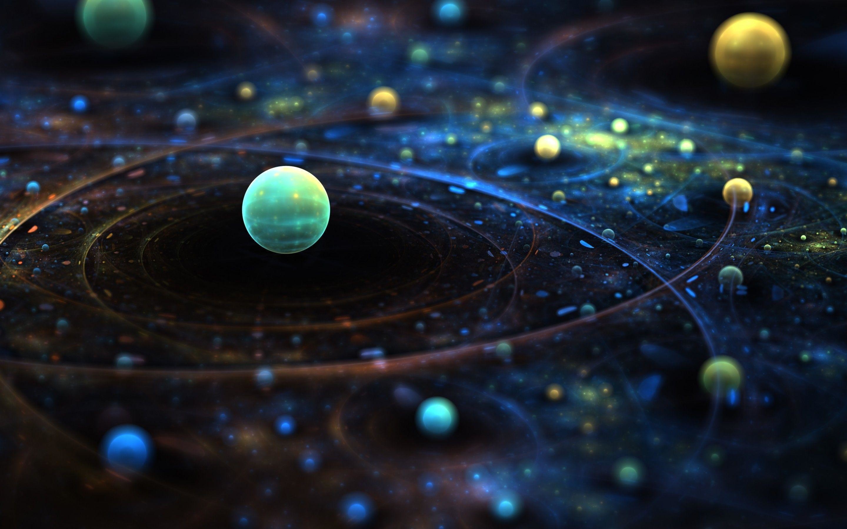 Sistema solare orbite astratte, 2880x1800 WQXGA, MacBook Pro