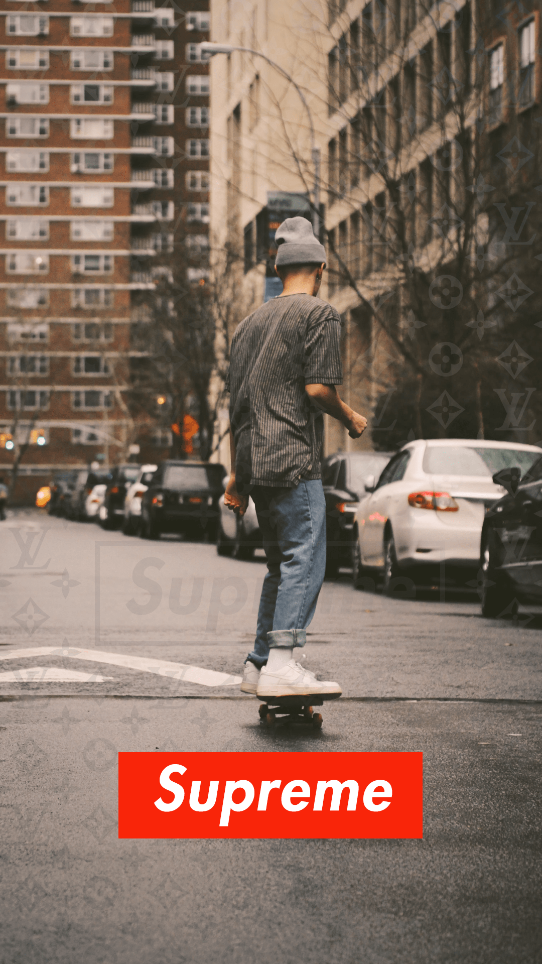Skater strada urbana Supreme, 1080x1920 Full HD Verticale, Smartphone