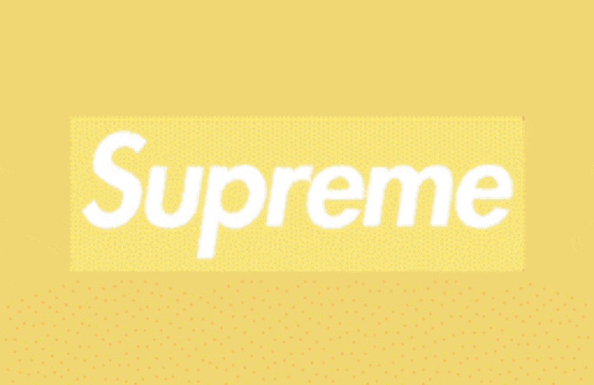 Logo Supreme box giallo, 1200x778 HD, Desktop