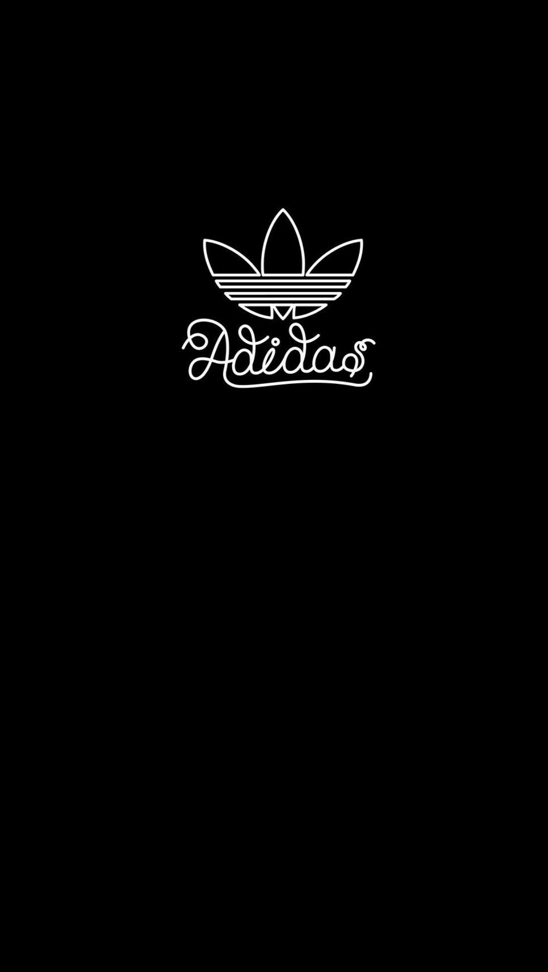 Logo Adidas contorno bianco, tre strisce, 1107x1965 Full HD Verticale, Smartphone