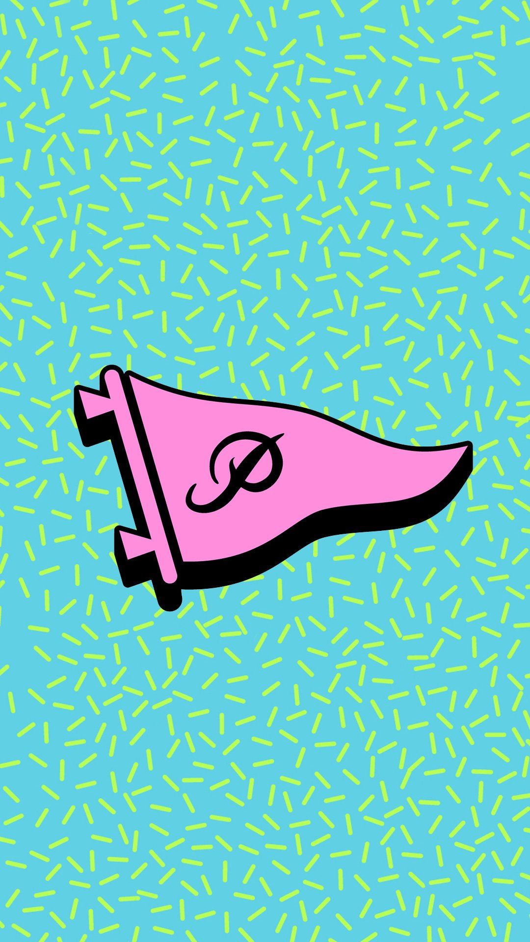 Bandiera rosa logo Primitive, 1080x1920 Full HD Verticale, Smartphone