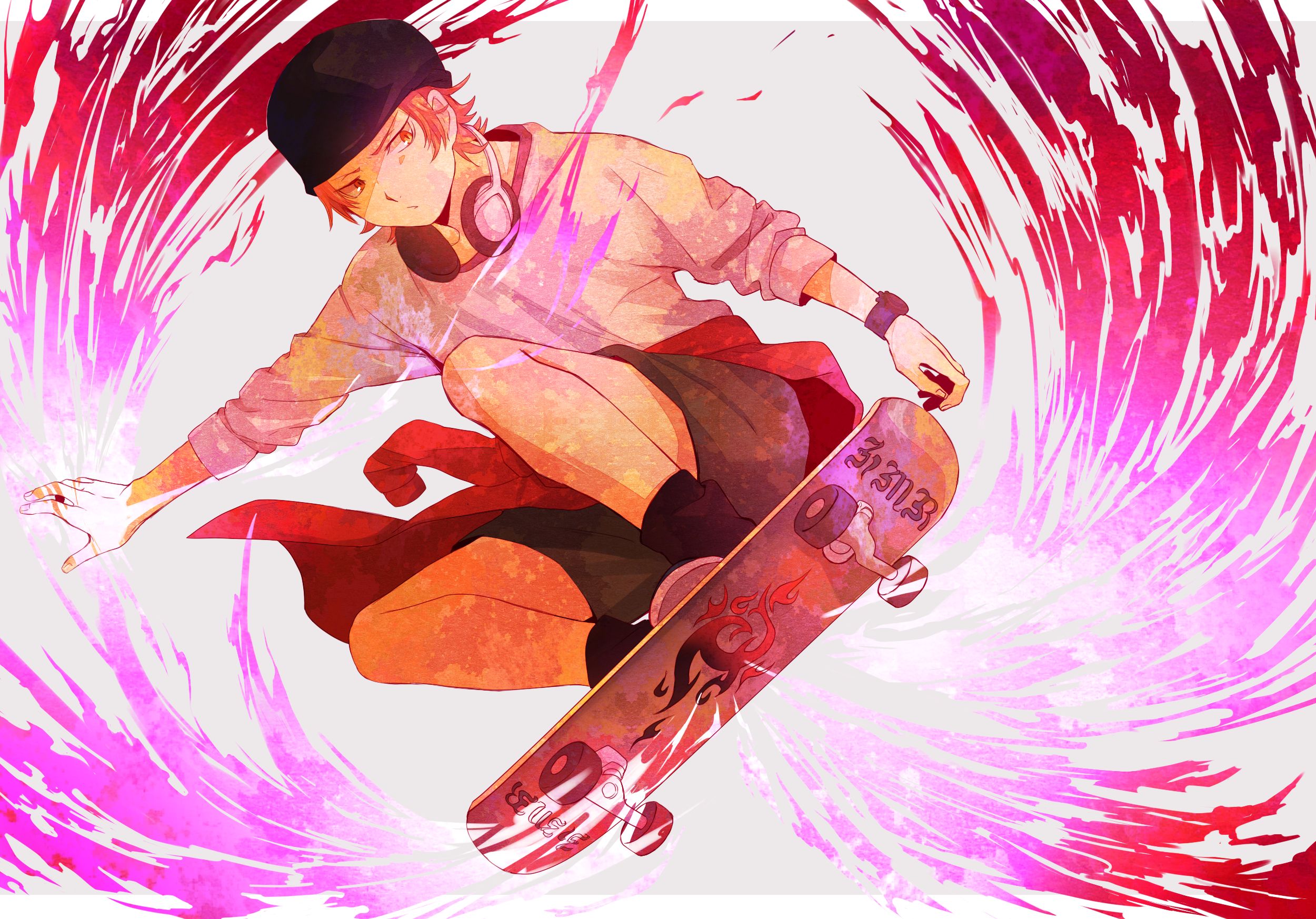 Yata Misaki, K Project, skateboard, 2500x1746 2K, iMac