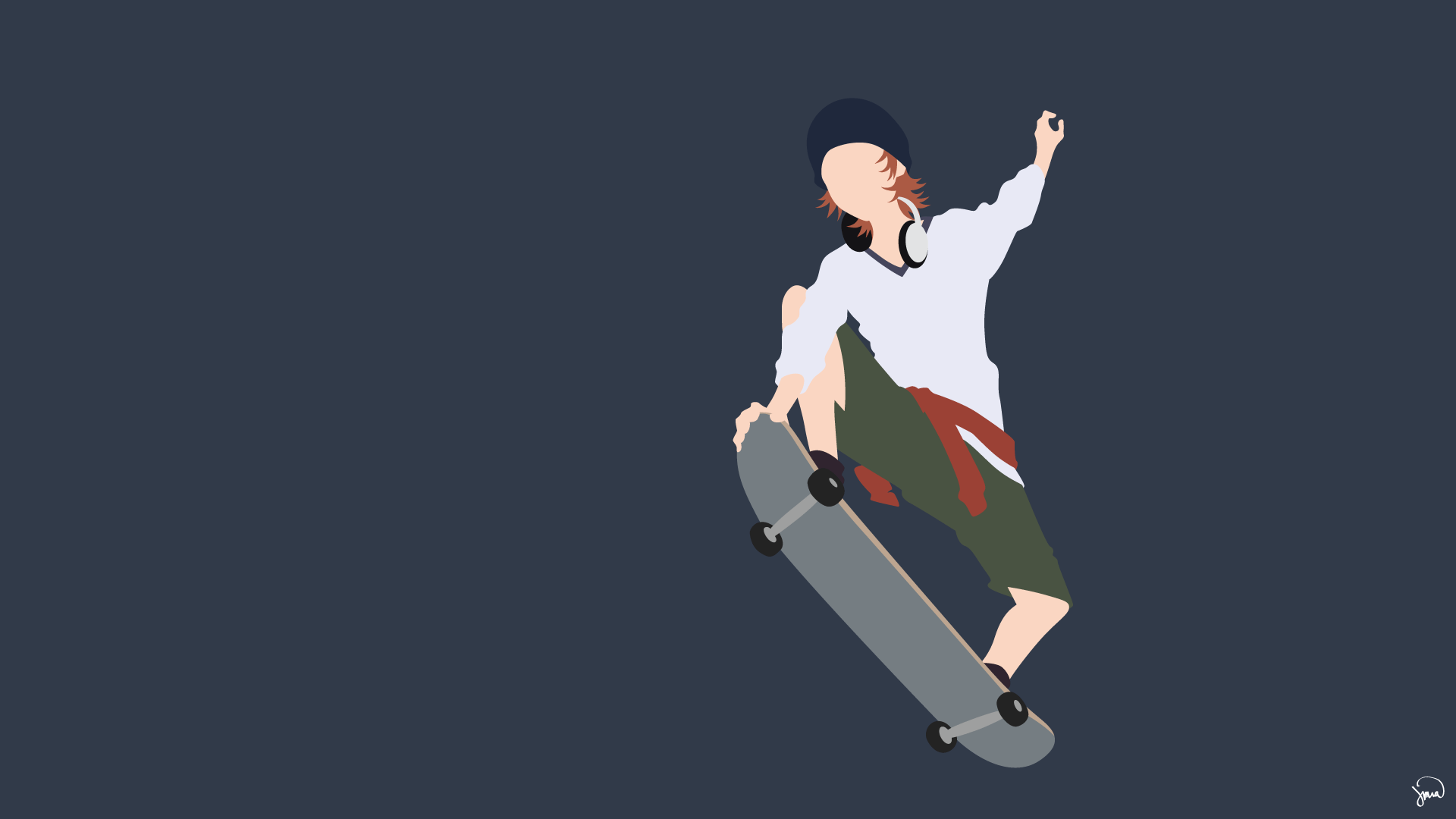 Mummia con skateboard viola, 1440x900 720p, PC