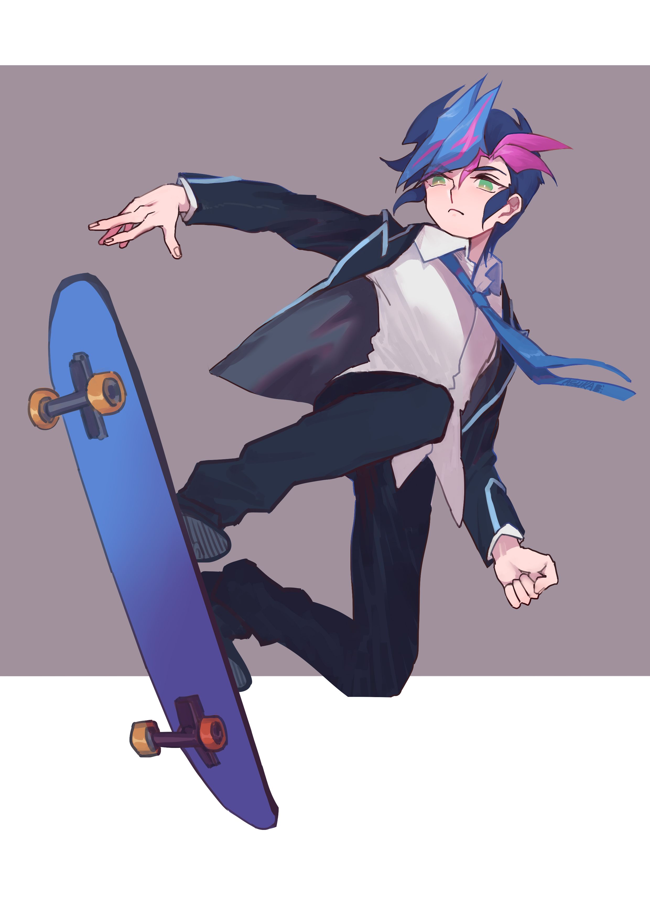 Staz Blood Lad su skateboard, 1332x850 HD, Notebook Gaming