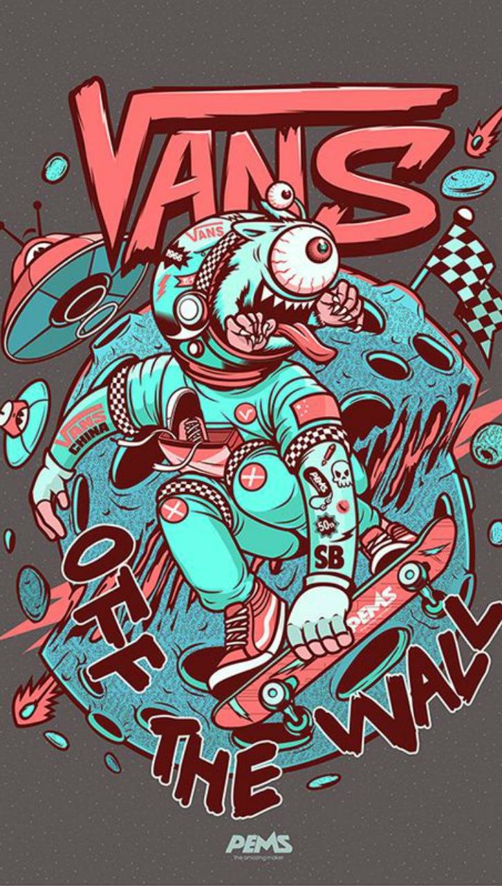 Vans Off The Wall skateboard alieno, scarpe skate, 726x1280 Full HD Verticale, iPhone Plus