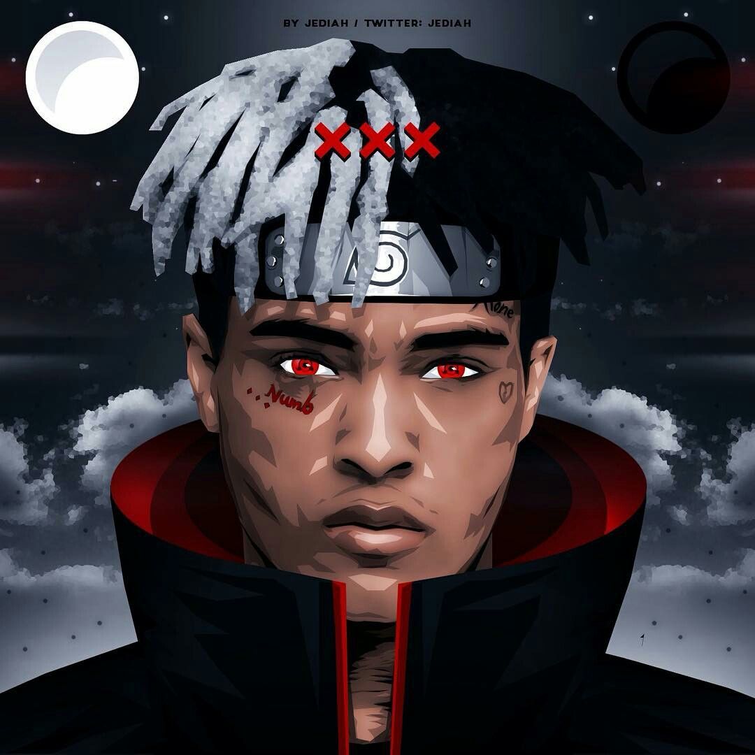 Ritratto stilizzato rapper con bandana Naruto, ninja, 1080x1080 HD, Desktop