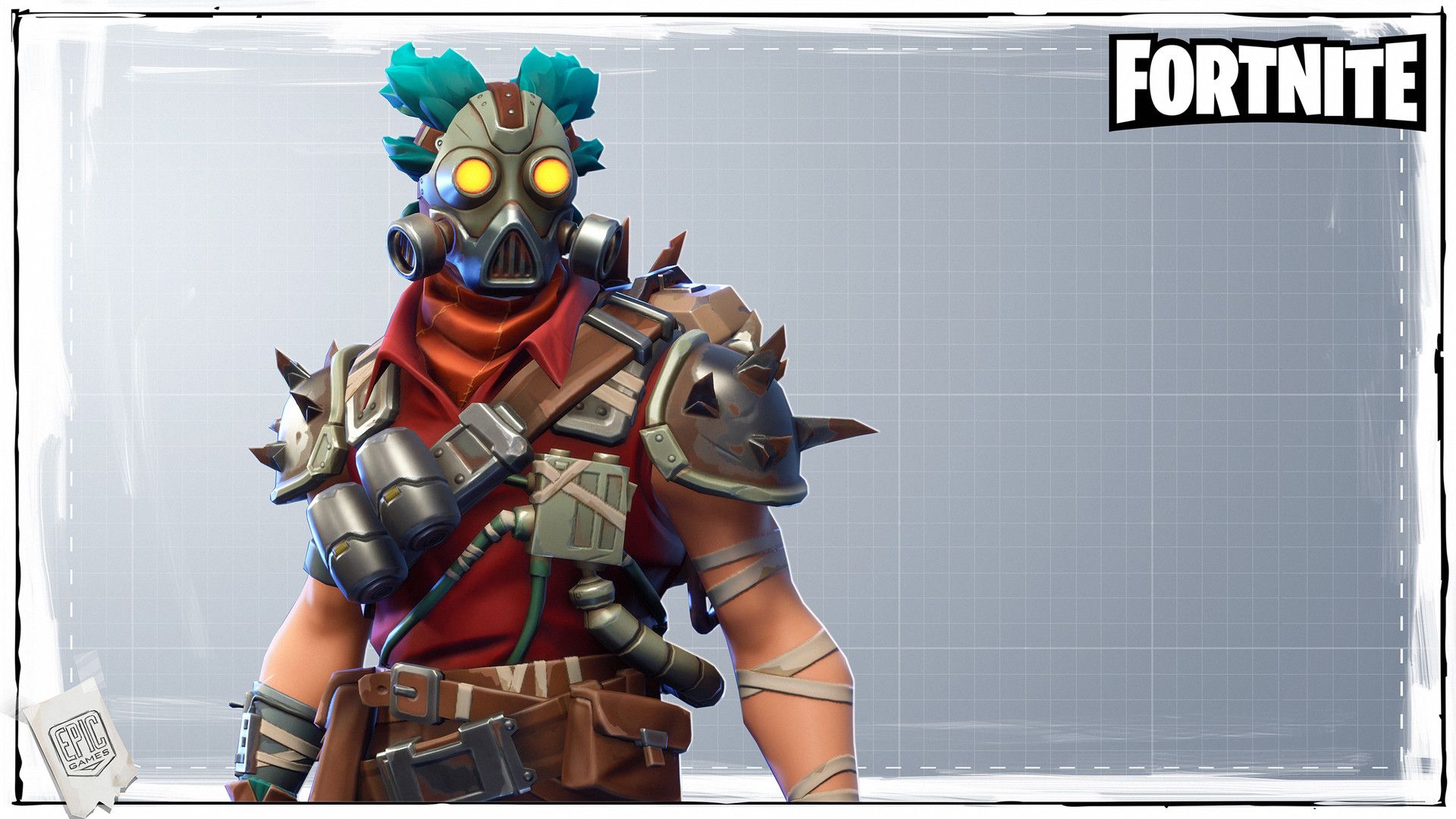 Skull Trooper Fortnite notturno, 3840x2160 UHD, PC 4K
