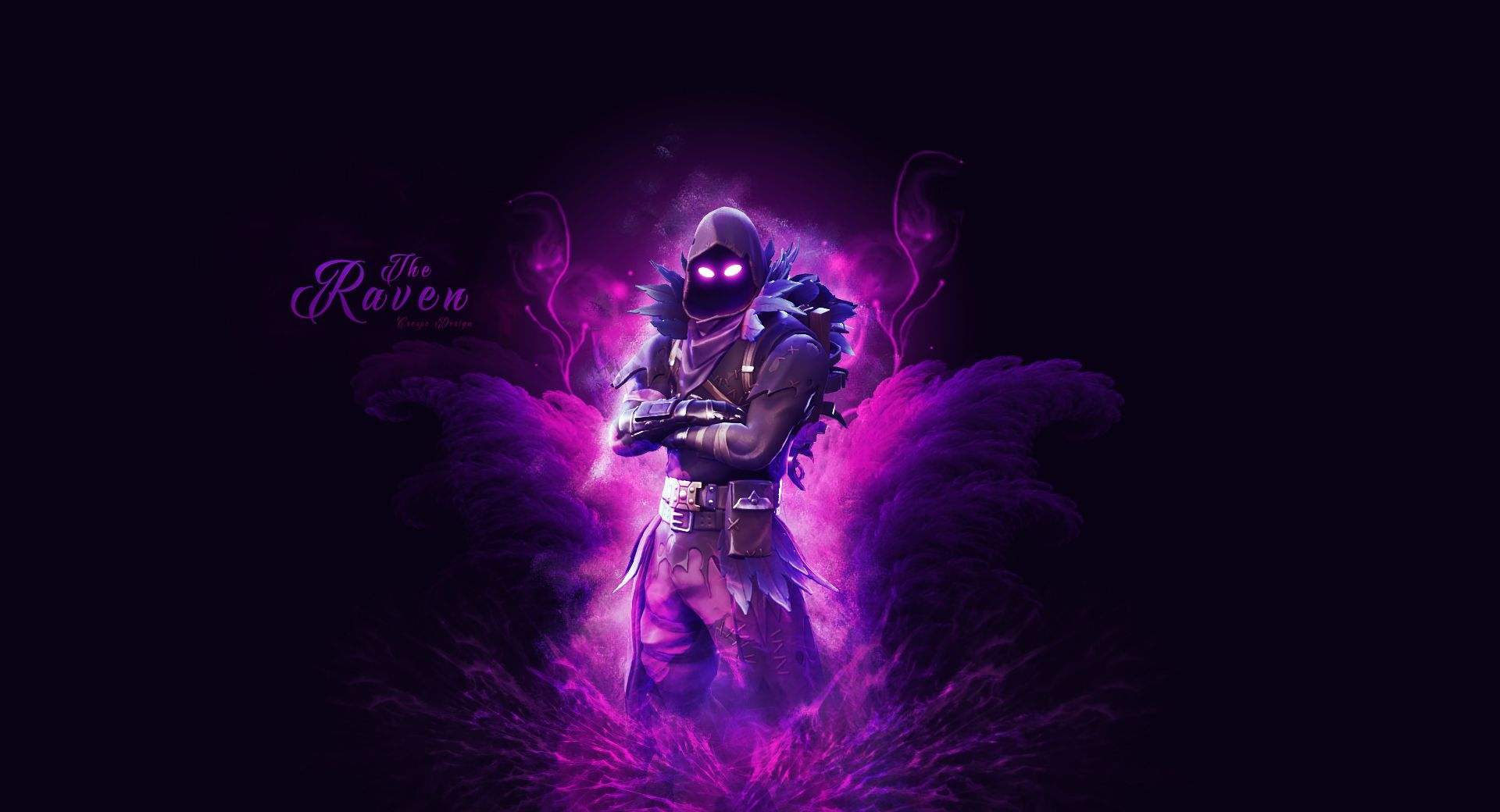 Skin Raven Fortnite viola, battle royale, 1920x1040 Full HD 1080p, Desktop