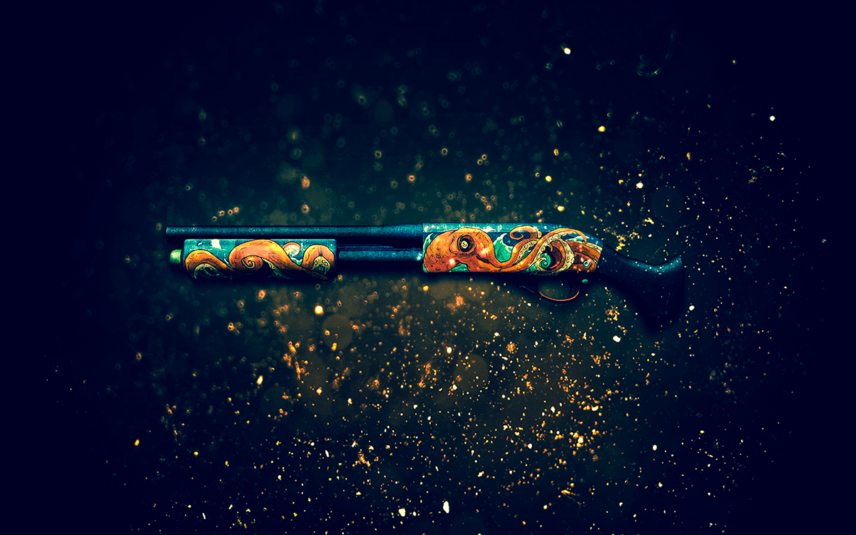 Fucile skin decorata CS:GO, 1200x750 HD, Laptop