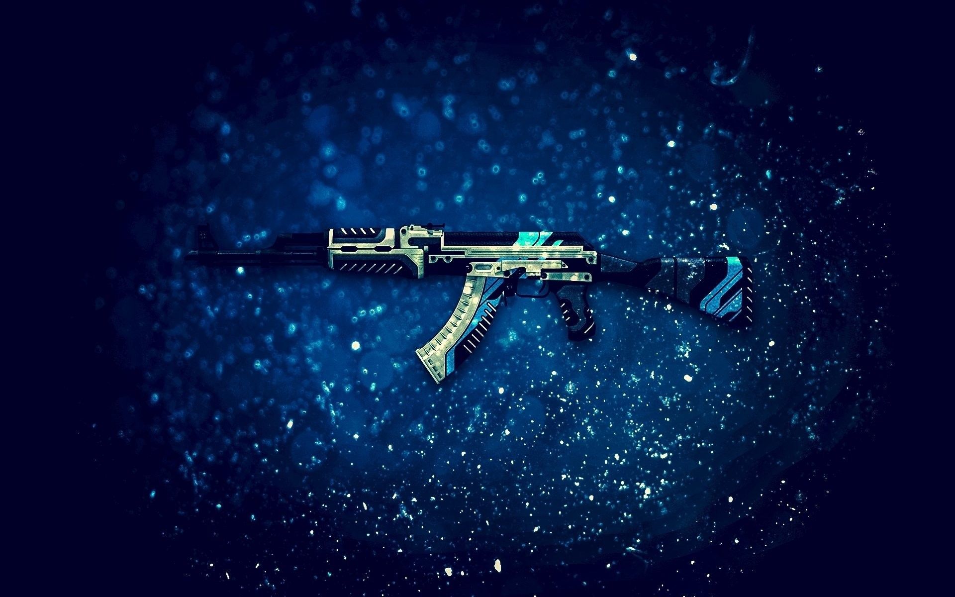 AK-47 skin blu CS:GO, 1920x1200 Full HD+, iMac