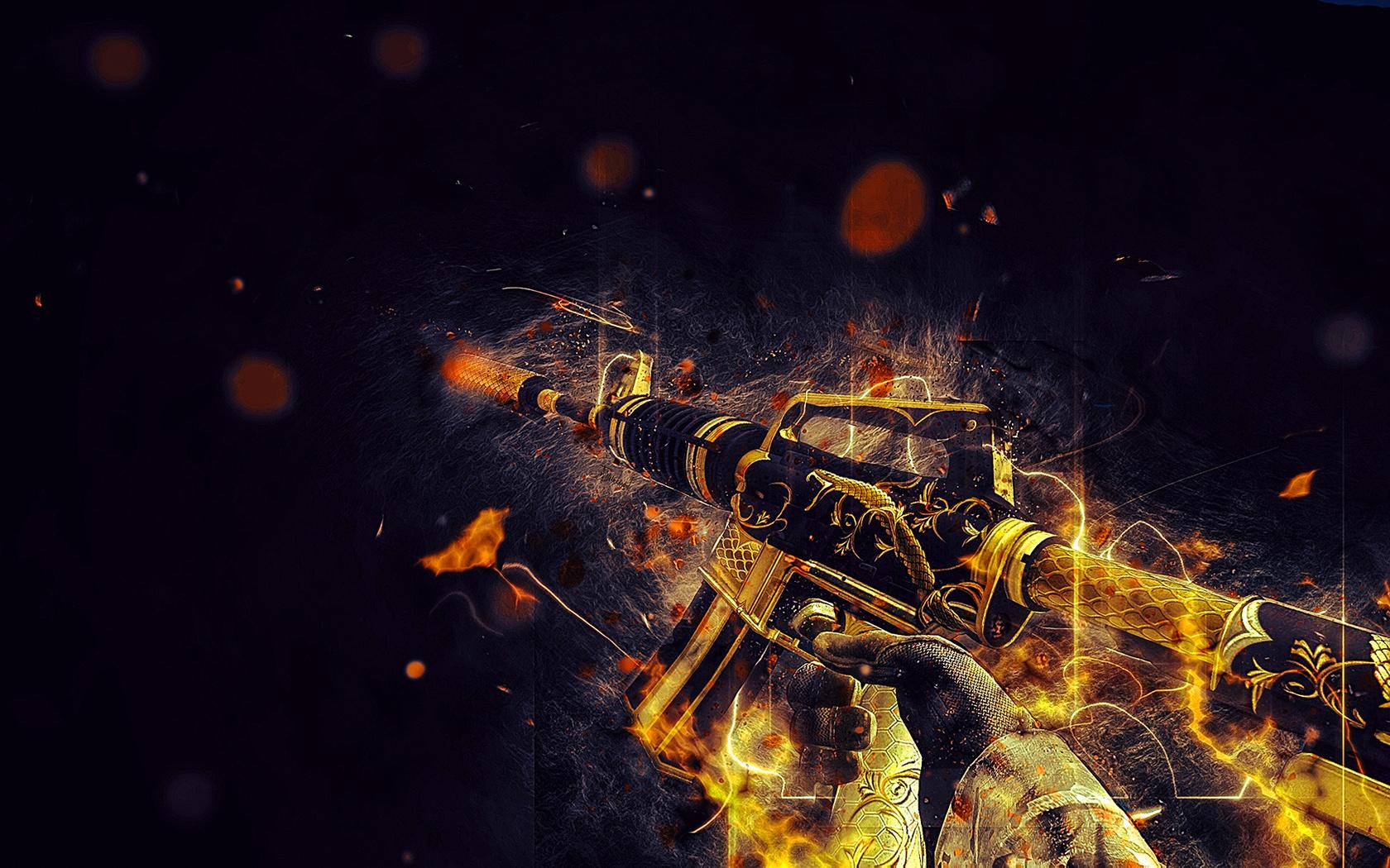 Pistola skin rosa e ciano, 1380x776 HD, PC Desktop