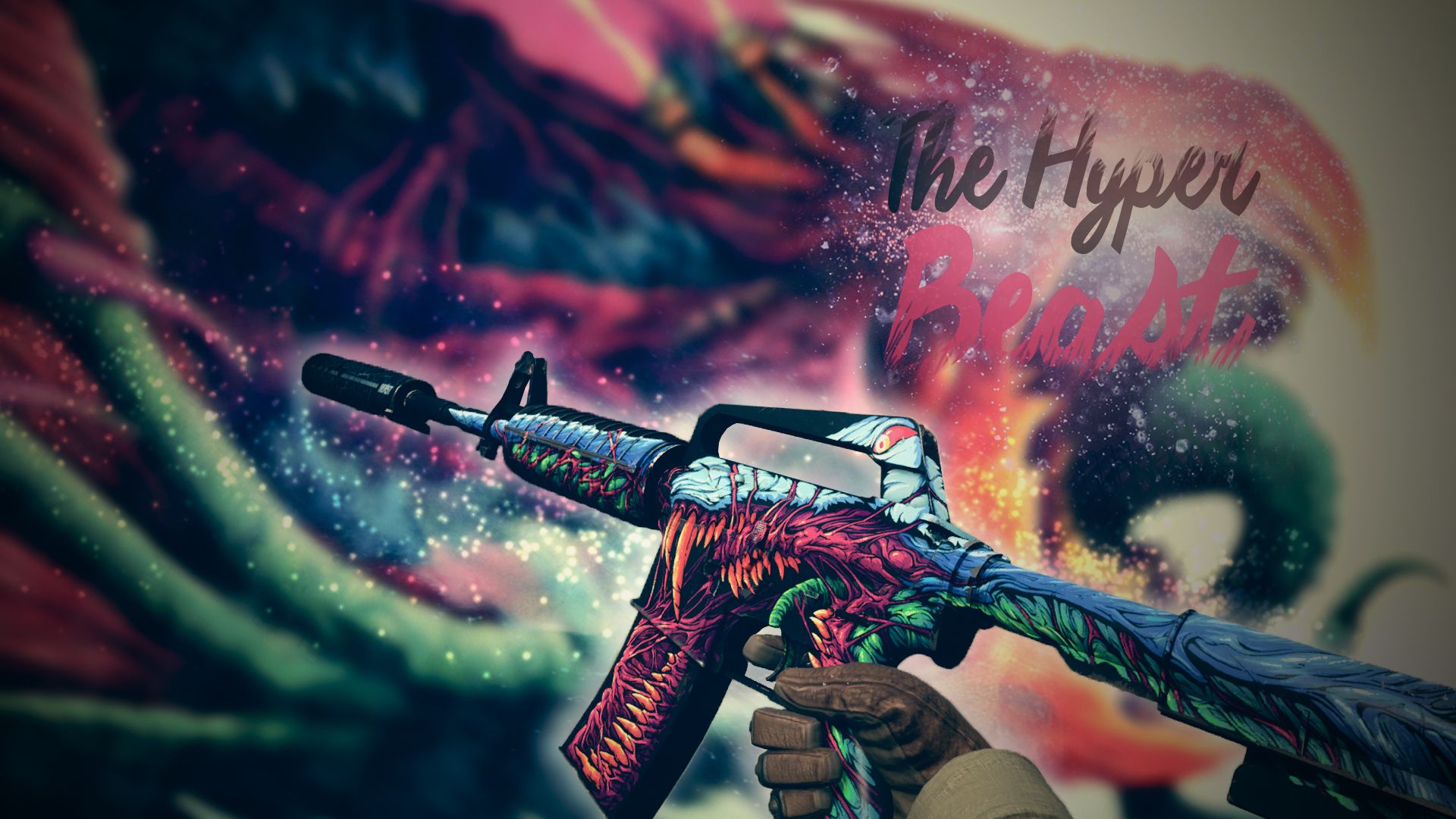 Armi CS:GO esplosione colori, 1920x1080 Full HD 1080p, Desktop