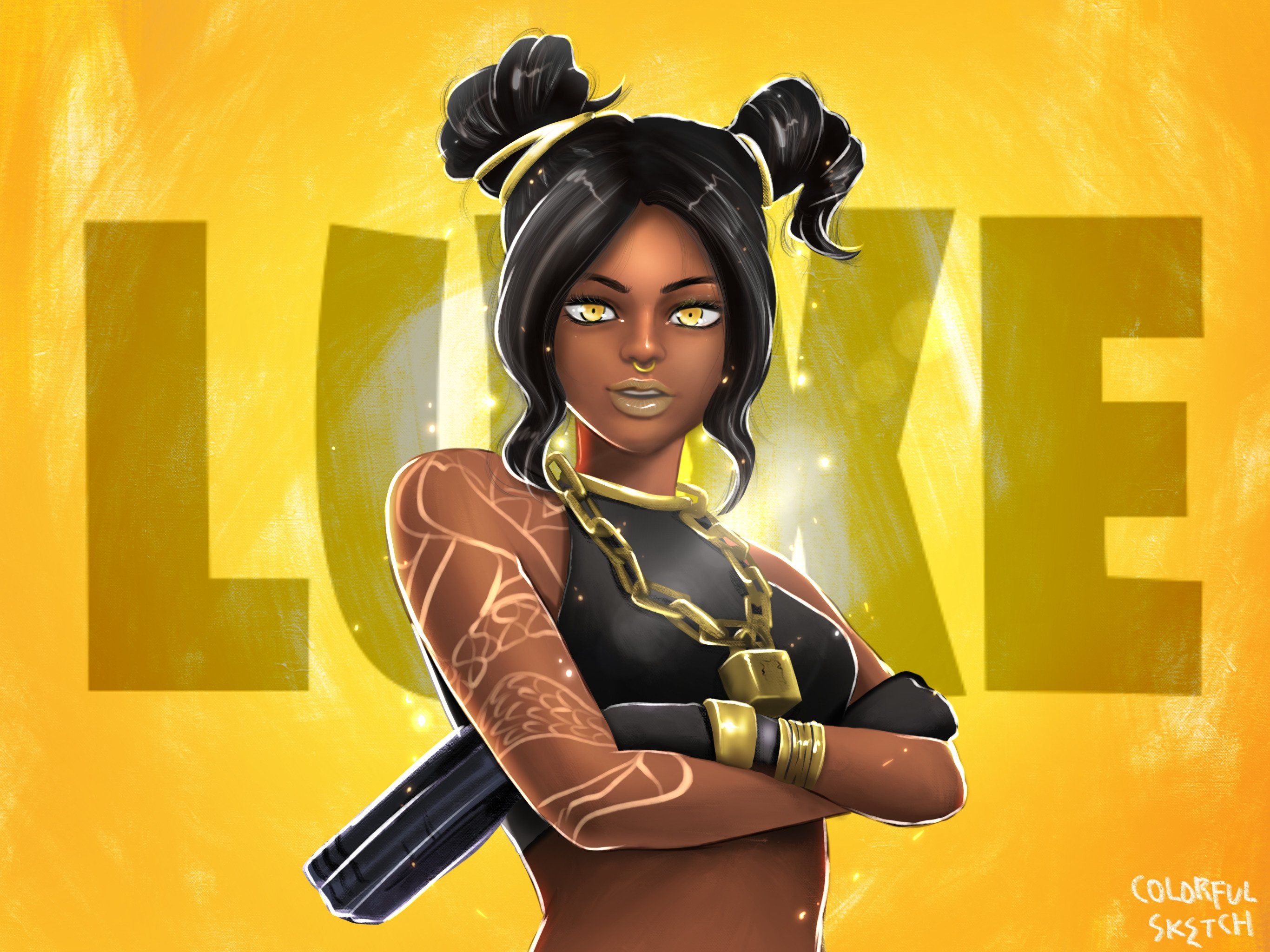 Skin Ikonik Fortnite arancione, 1920x1080 1080p, Laptop