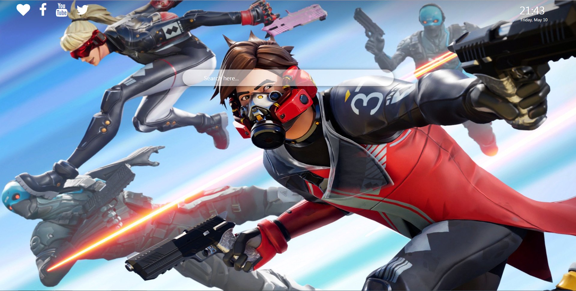 Personaggi Fortnite con armi, 1919x971 HD, iMac