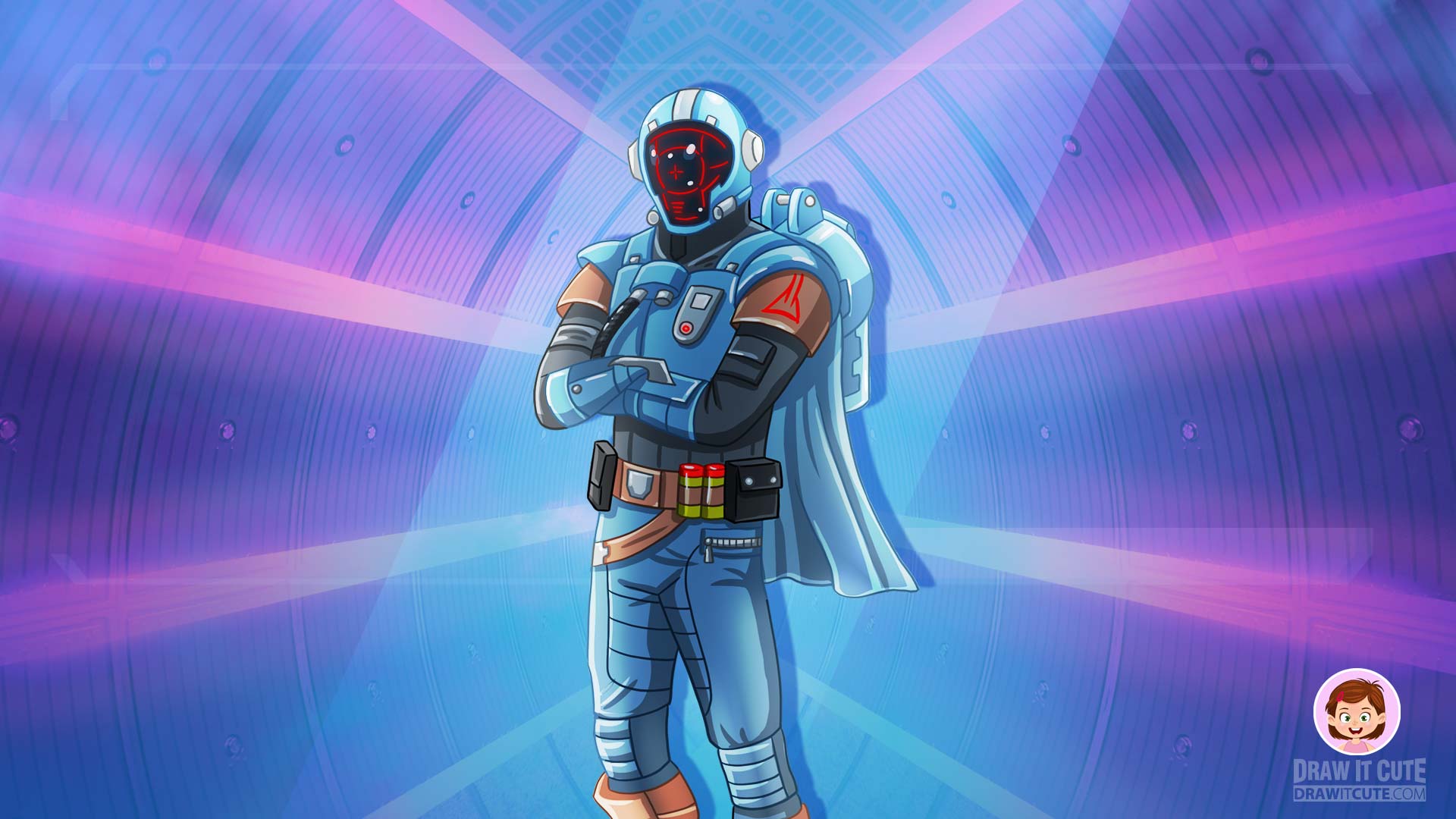 Skin Fortnite viola scuro, 1920x1080 1080p, Desktop