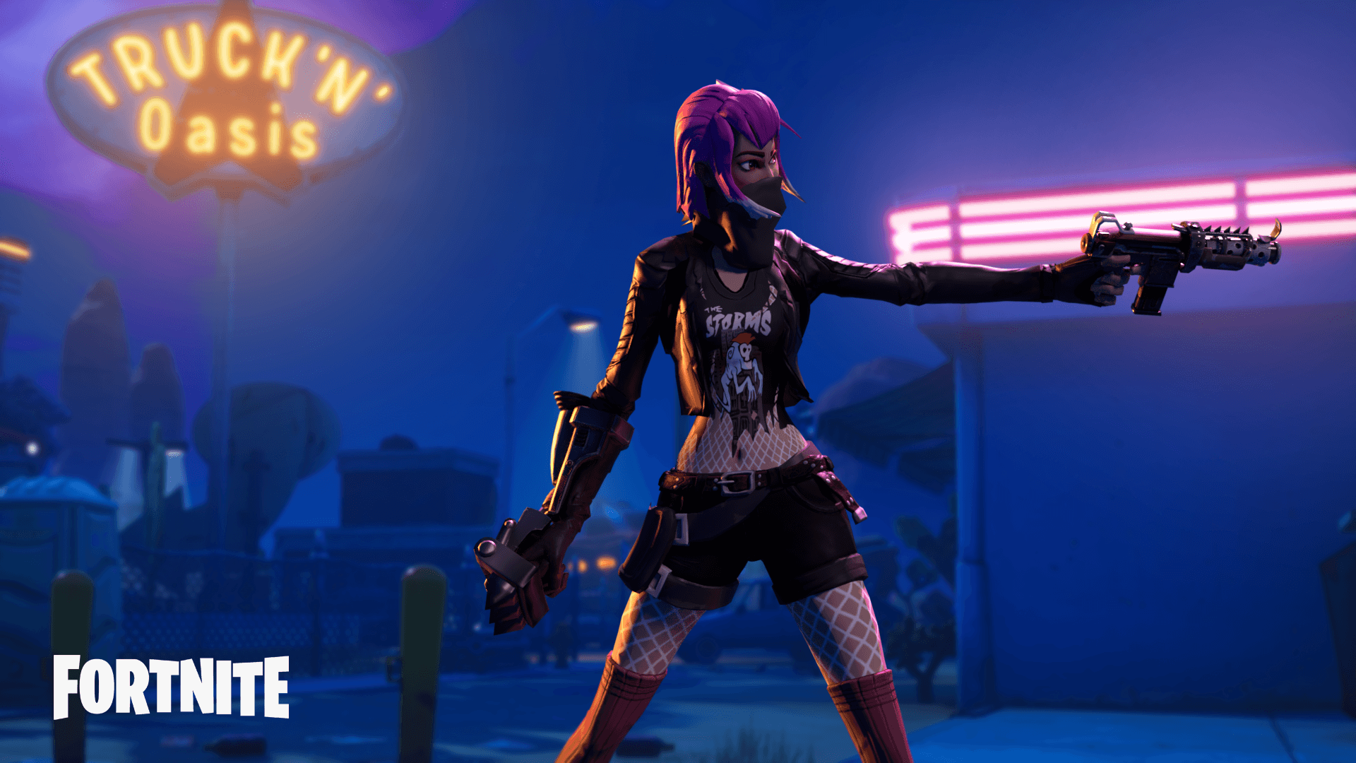 Skin Fortnite capelli viola, Epic Games, 1920x1080 Full HD 1080p, Laptop