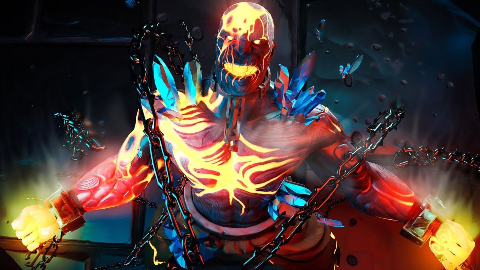 Skin Fortnite tra le fiamme, 1921x1081 Full HD, PC Desktop