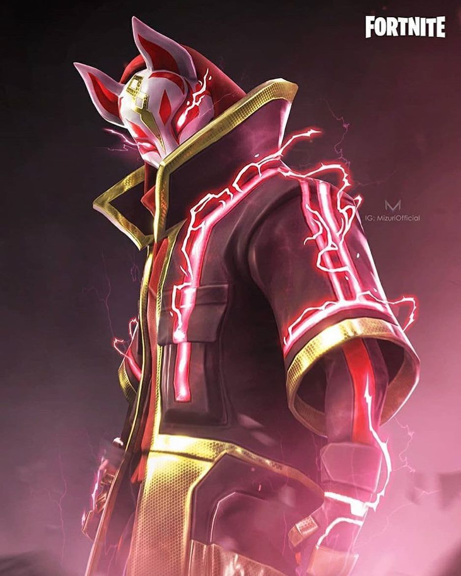 Skin Fortnite rossa energia, battle royale, 937x1170 Verticale, Mobile