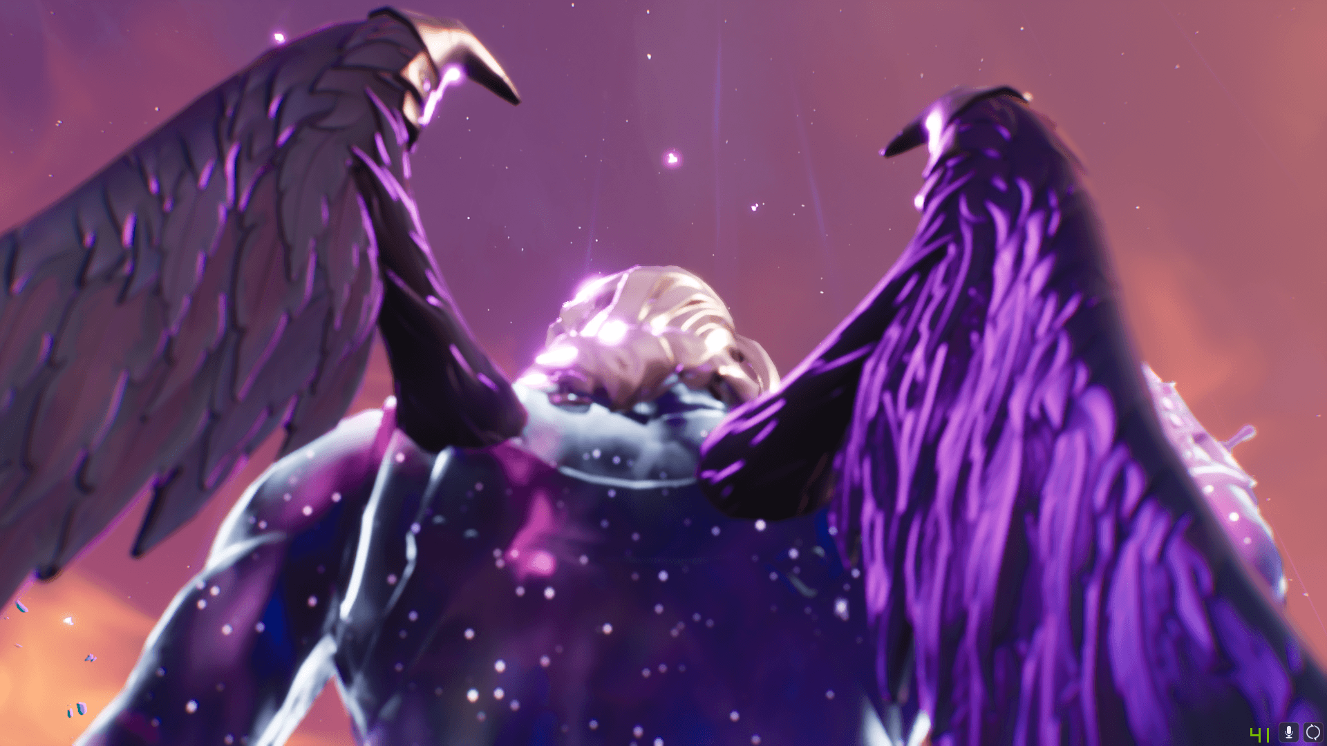 Skin Galassia Fortnite ali viola, 1920x1080 Full HD, PC Desktop
