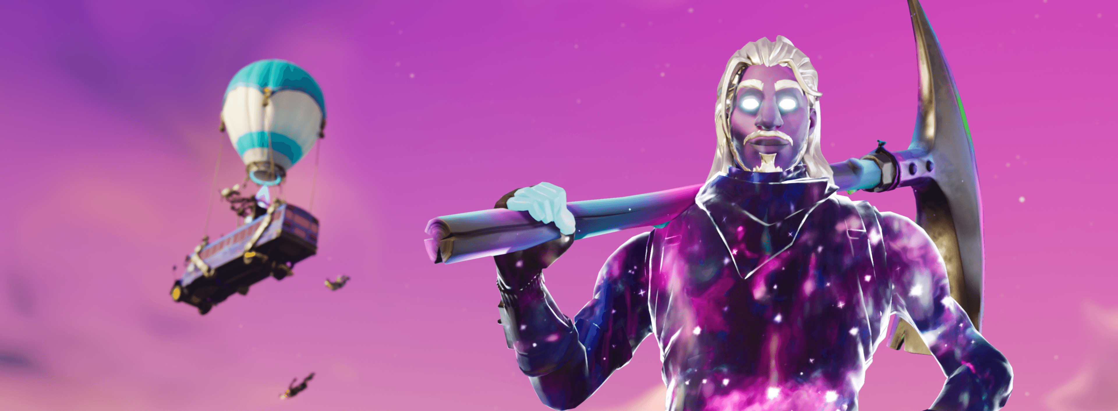 Skin Galassia Fortnite, 3840x1413 Ultrawide, Dual Monitor
