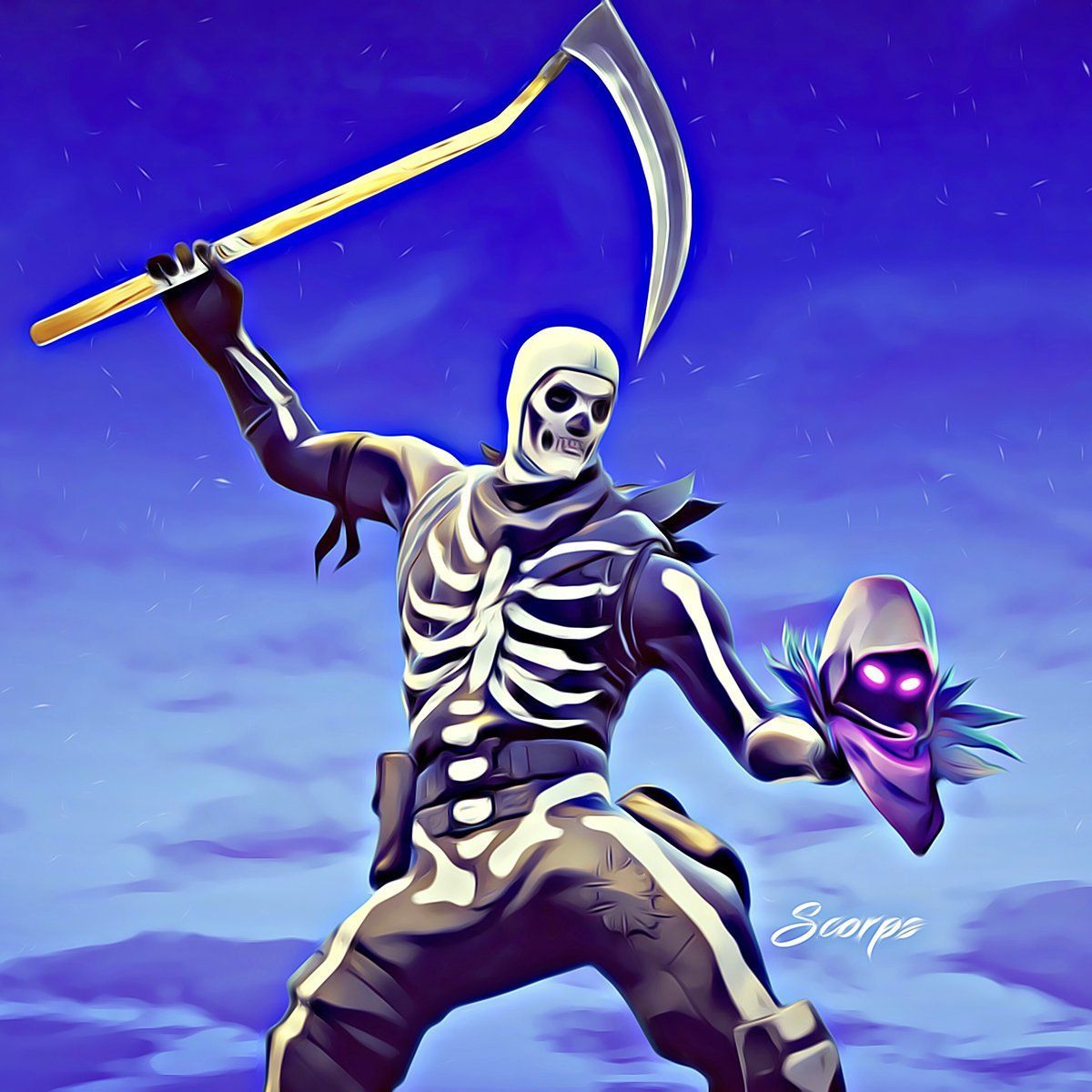 Ice King Fortnite chitarra viola, skin, 1920x1080 Full HD 1080p, Laptop