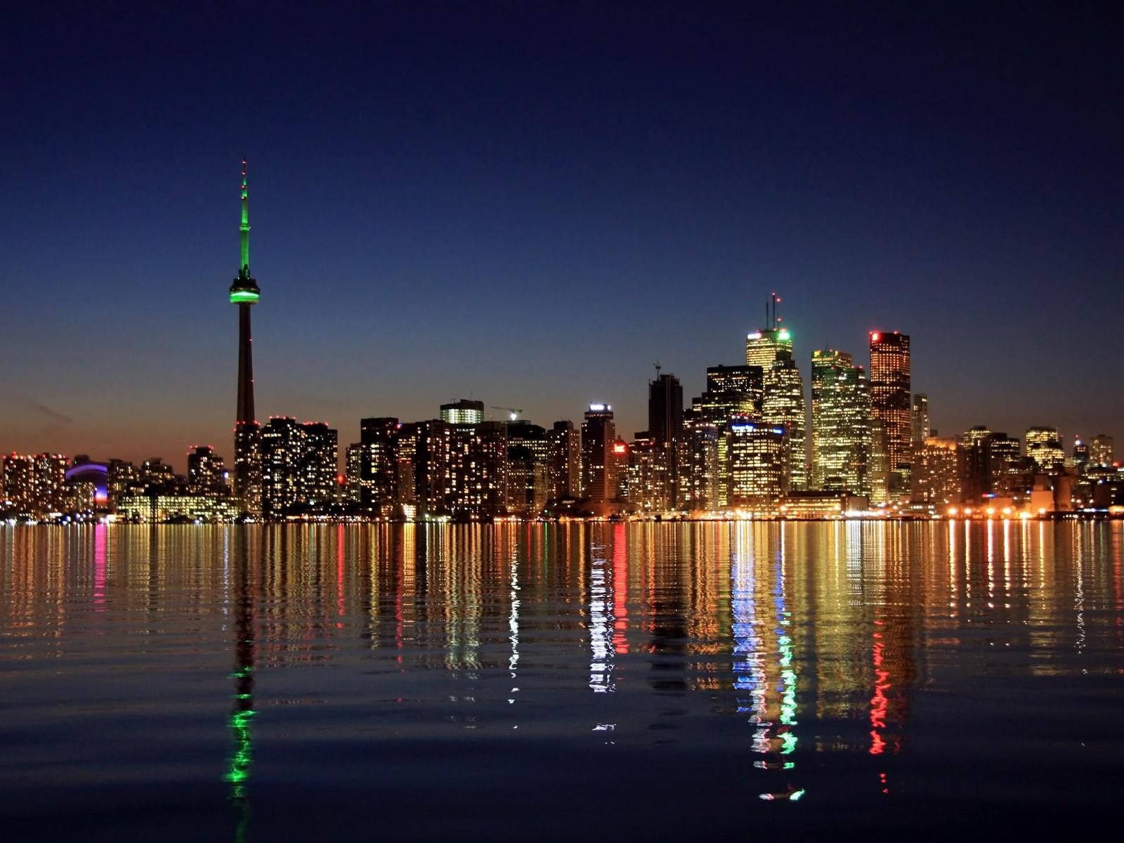 Skyline di Toronto notturno, 1600x1200 900p, PC