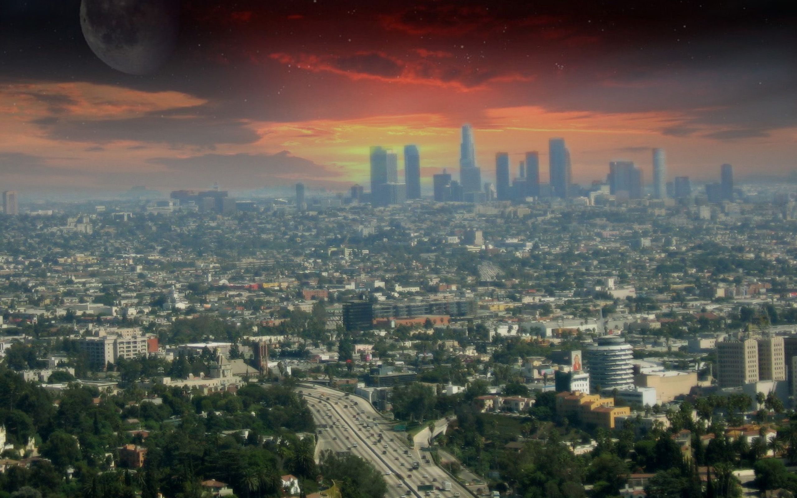 Skyline di Los Angeles, 1920x1004 Full HD, Desktop