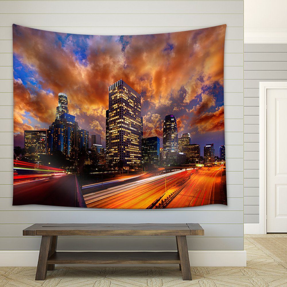 Skyline di Los Angeles al tramonto, 5678x3549 4K, Desktop 4K