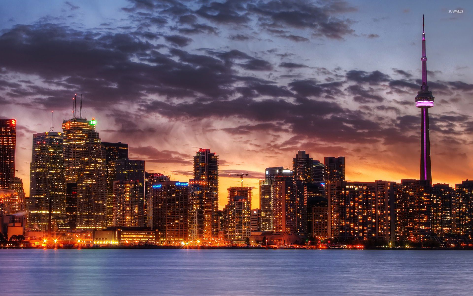 Skyline Toronto al tramonto, 1920x1200 Full HD+, Desktop