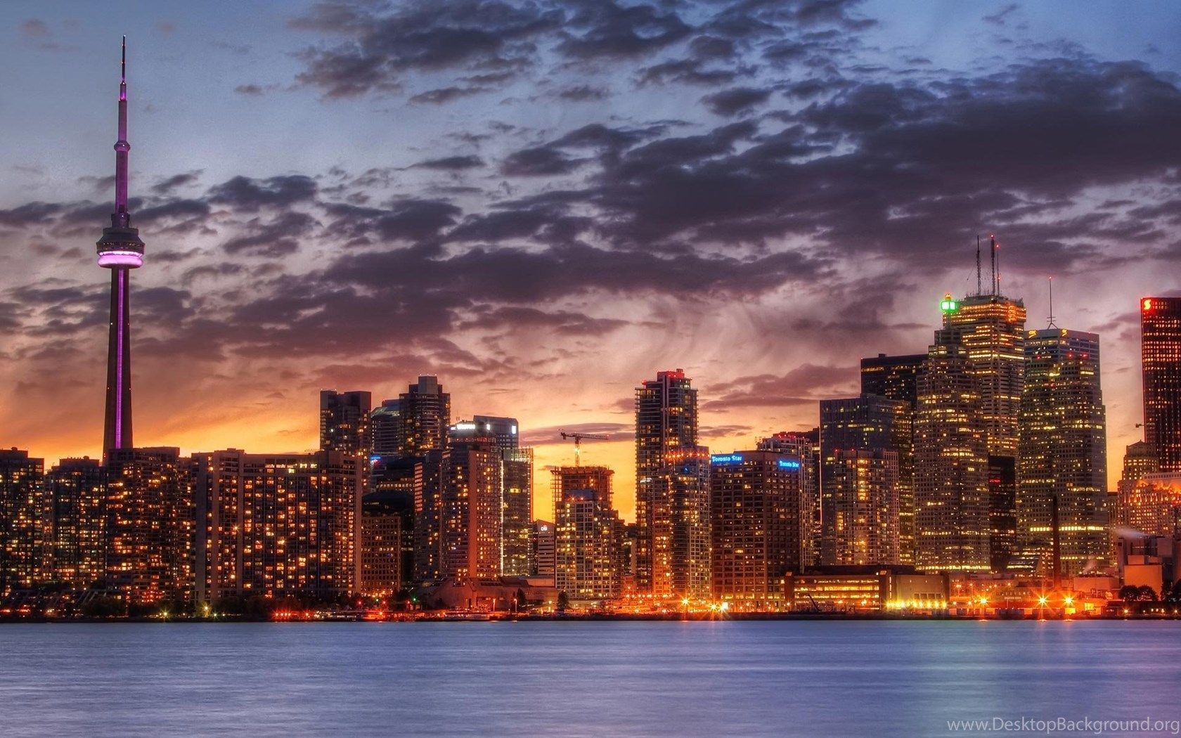Skyline di Toronto al tramonto, 1680x1050 900p, MacBook Air