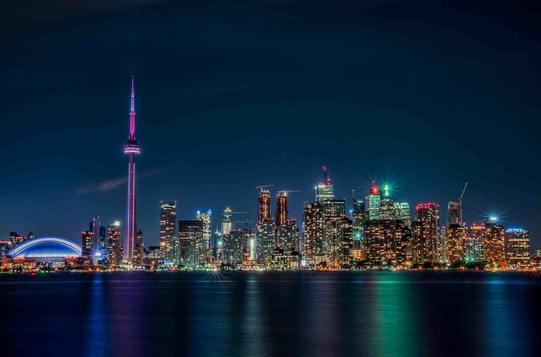 Skyline di Toronto notturno, 1900x1255 900p, PC