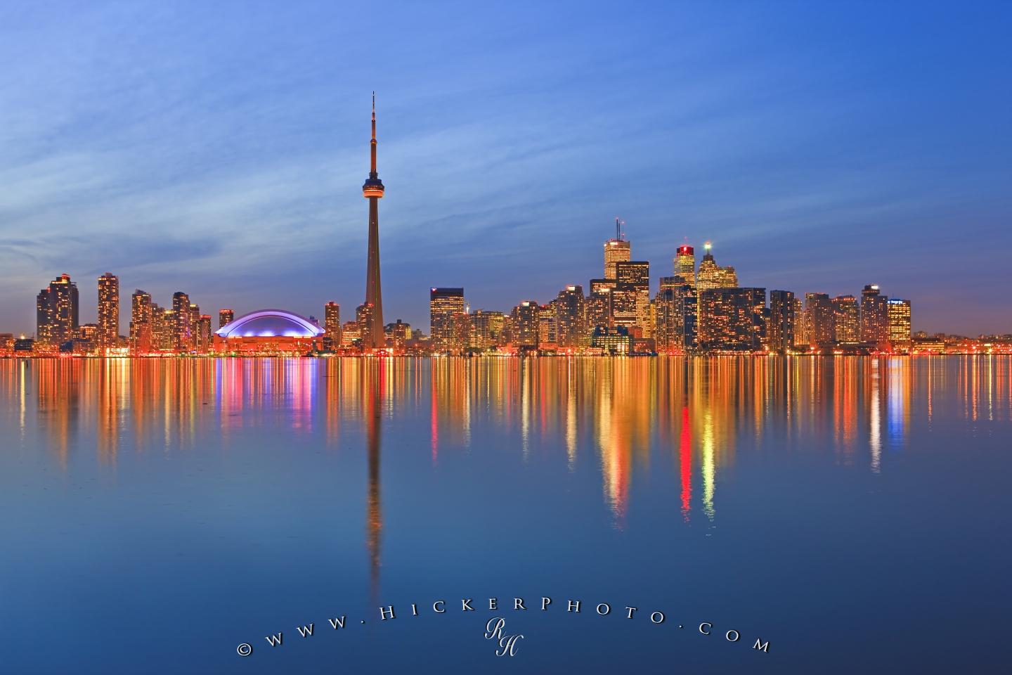 Skyline Toronto al crepuscolo, 1440x960 720p, Laptop