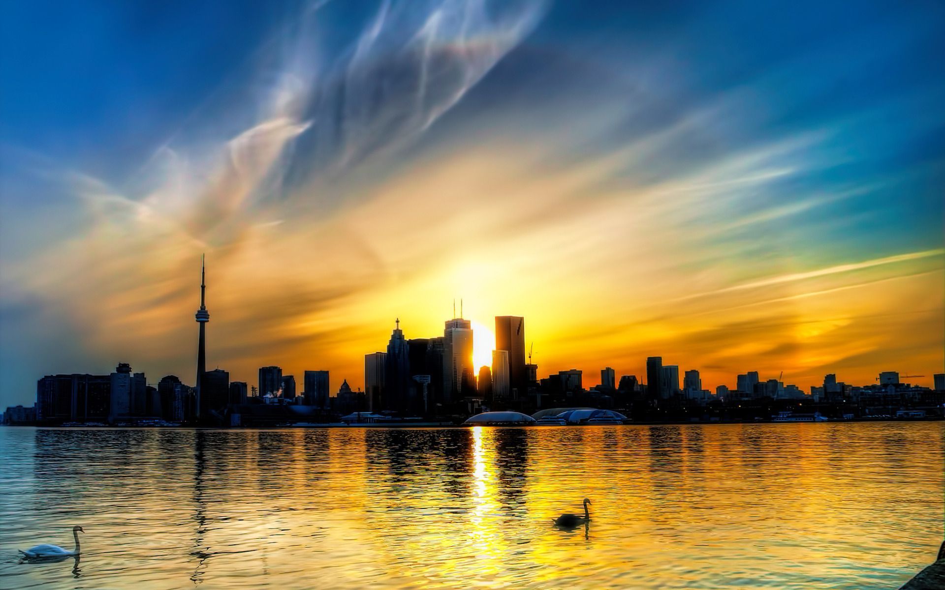 Skyline Toronto al tramonto, 1920x1200 WUXGA, Desktop