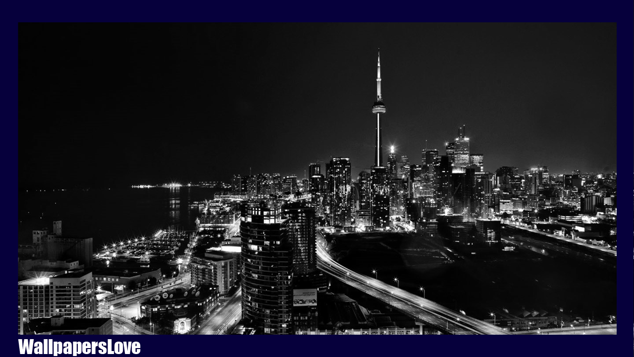 Skyline di Toronto notturno, 1280x720 720p, iMac