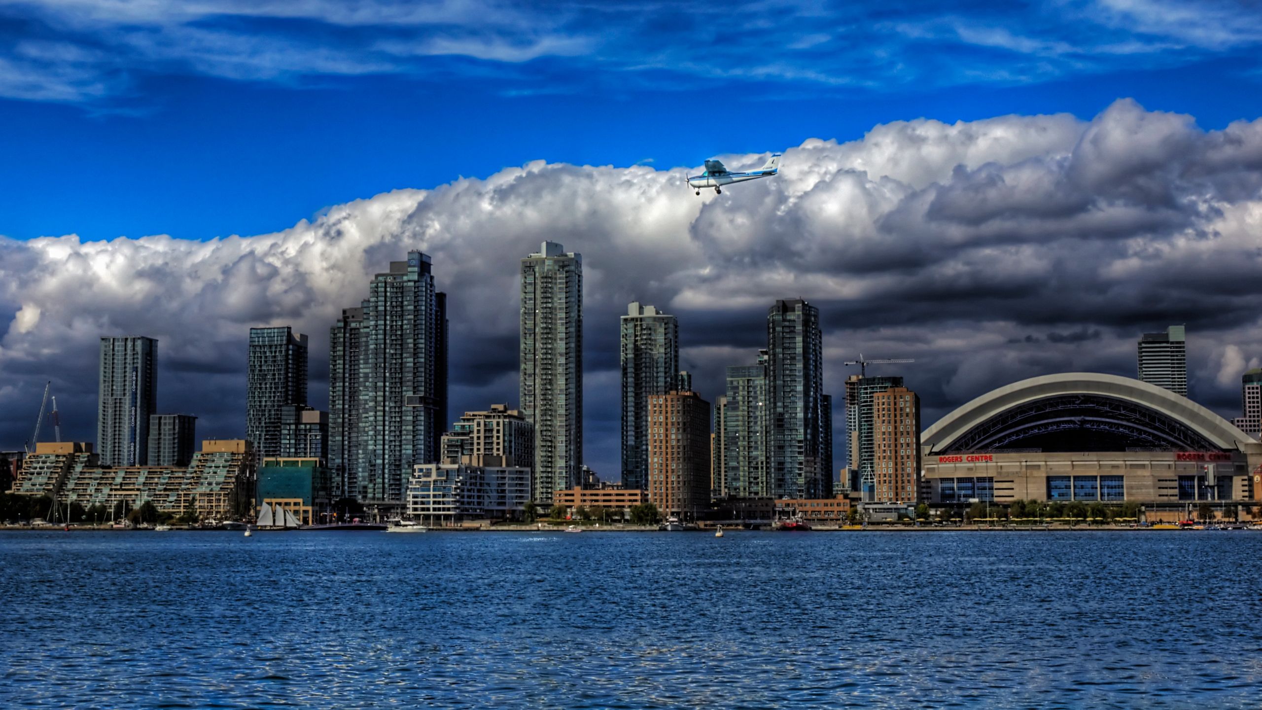 Skyline di Toronto sul lago, 2560x1440 2K QHD, PC