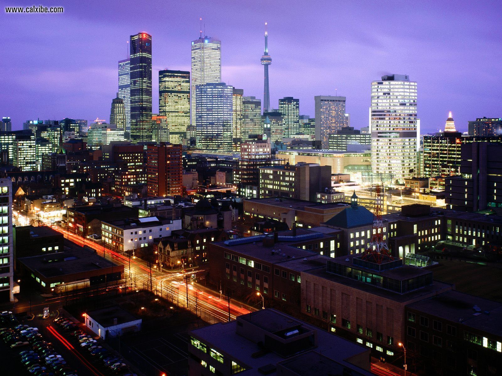 Skyline di Toronto notturno, 1600x1200 HD, Laptop