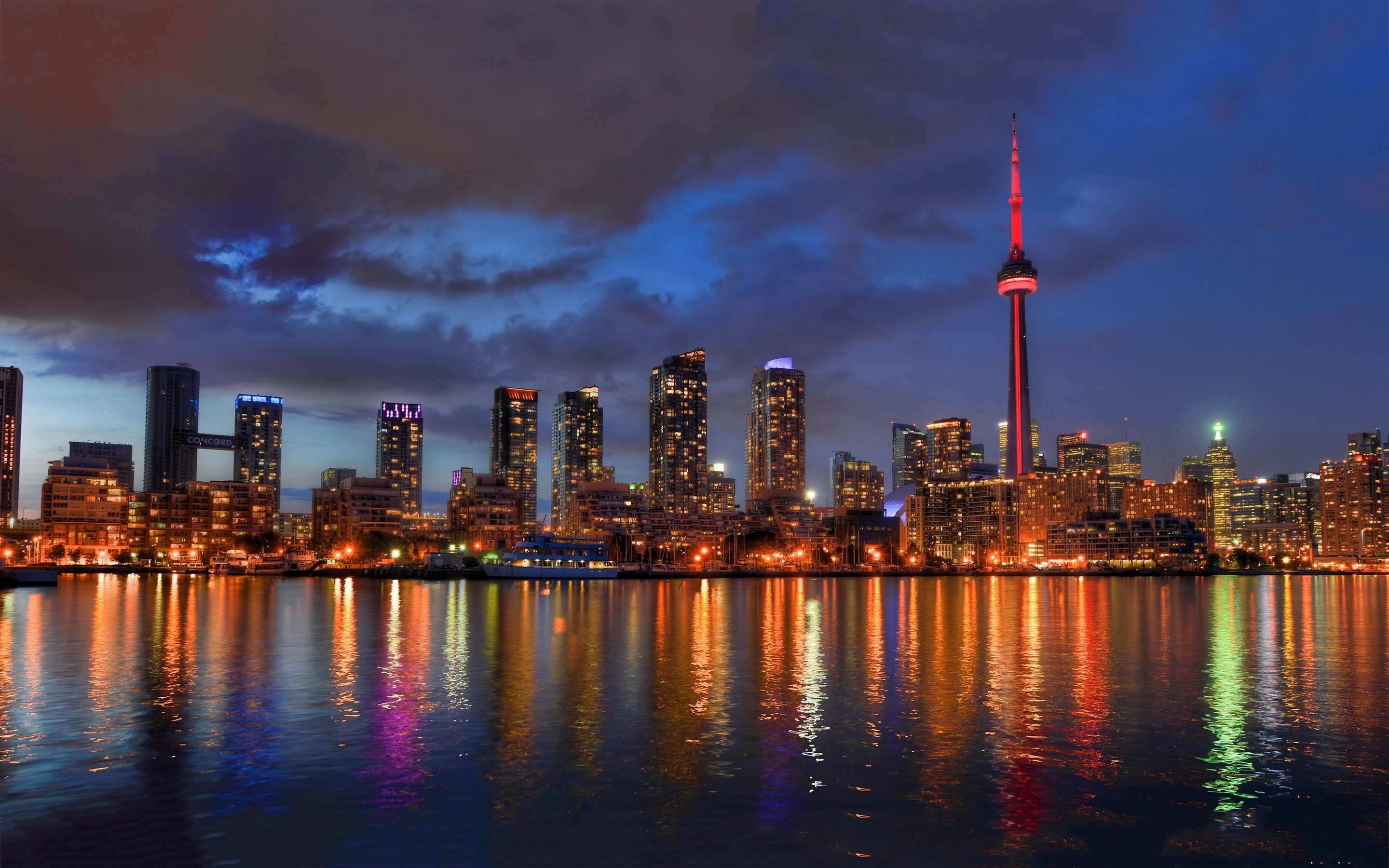 Skyline di Toronto notturno, 2880x1800 WQXGA, Desktop