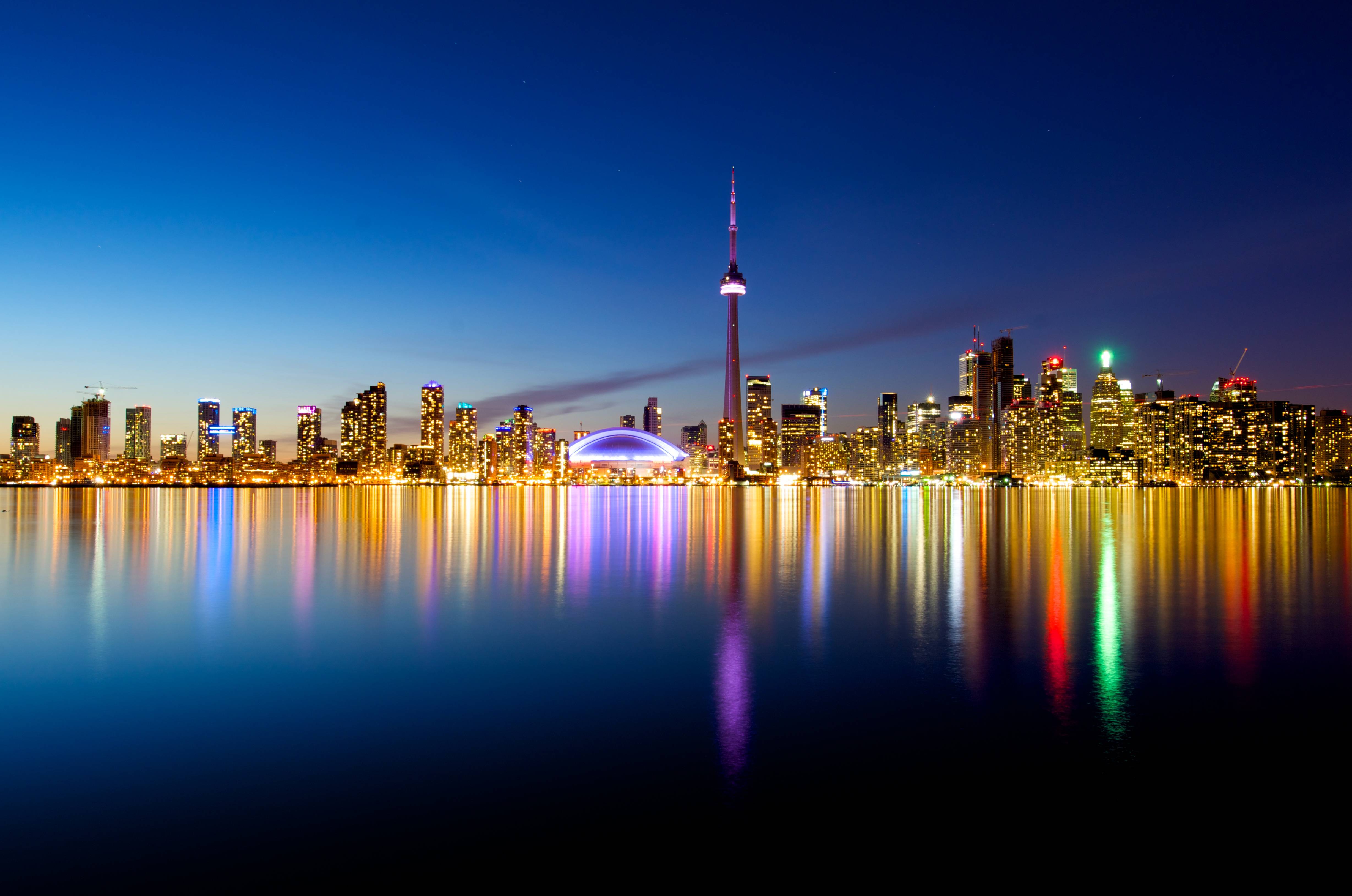 Skyline di Toronto notturno, 4914x3255 4K, Desktop 4K