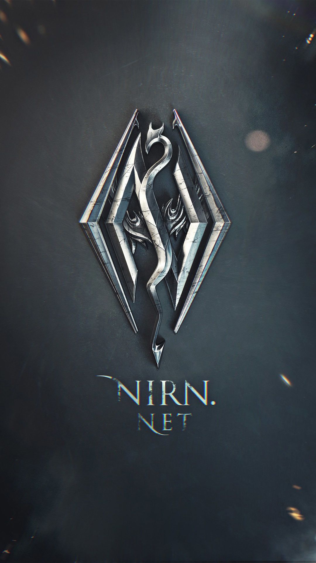 Logo Skyrim drago Nirn, 1080x1920 Verticale, Mobile