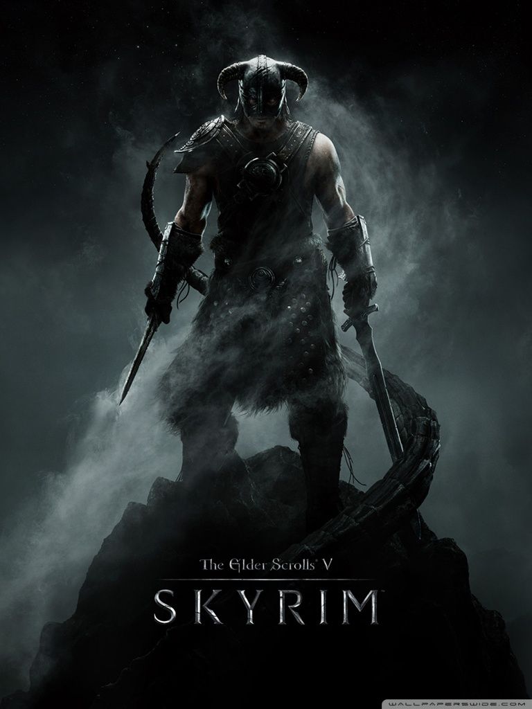 Guerriero Skyrim con spade, 768x1024 Full HD Verticale, Smartphone