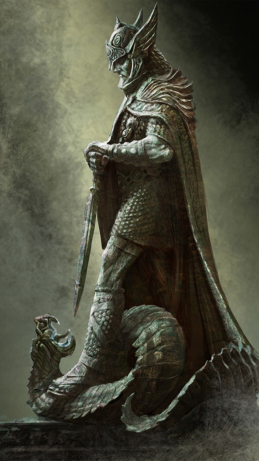 Guerriero elmo alato Skyrim, 1080x1920 Verticale, Mobile