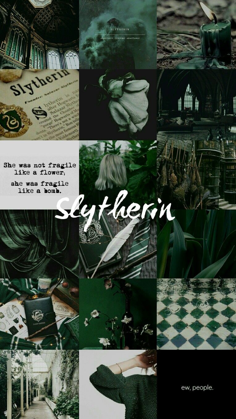 Slytherin verde con stelline, 1080x1920 Verticale, Telefono