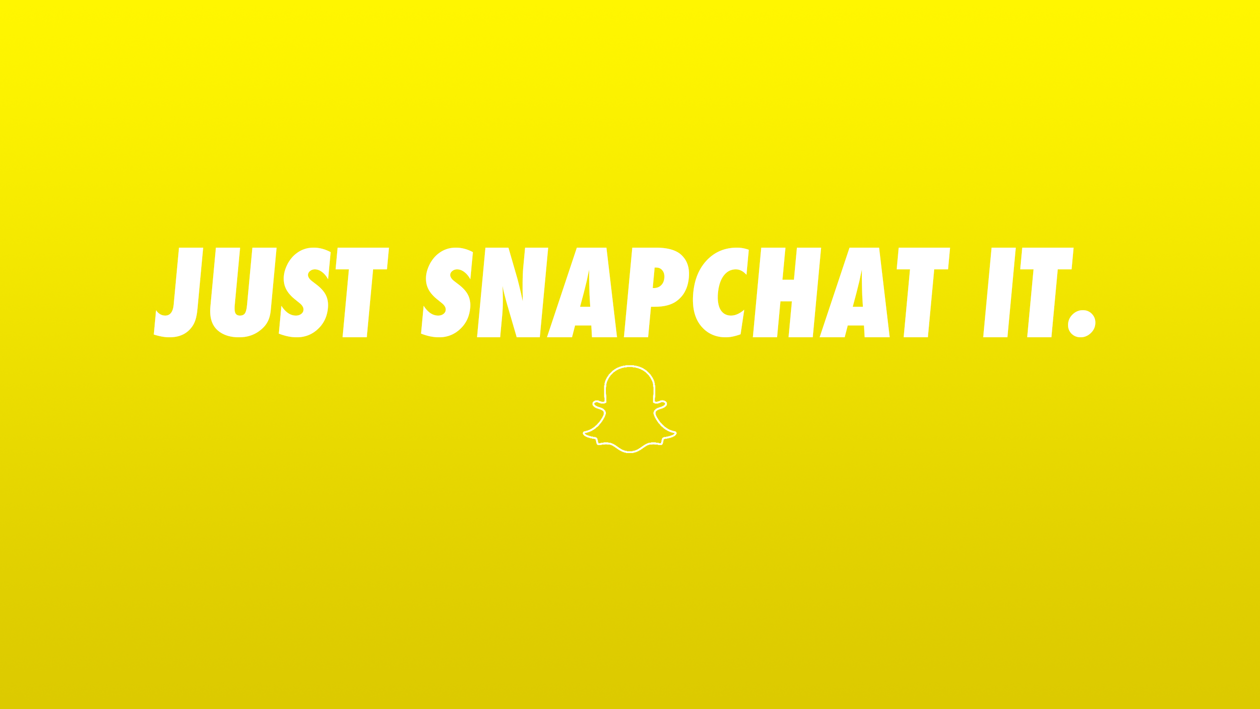 Logo fantasma Snapchat giallo, 2560x1440 1440p, Desktop