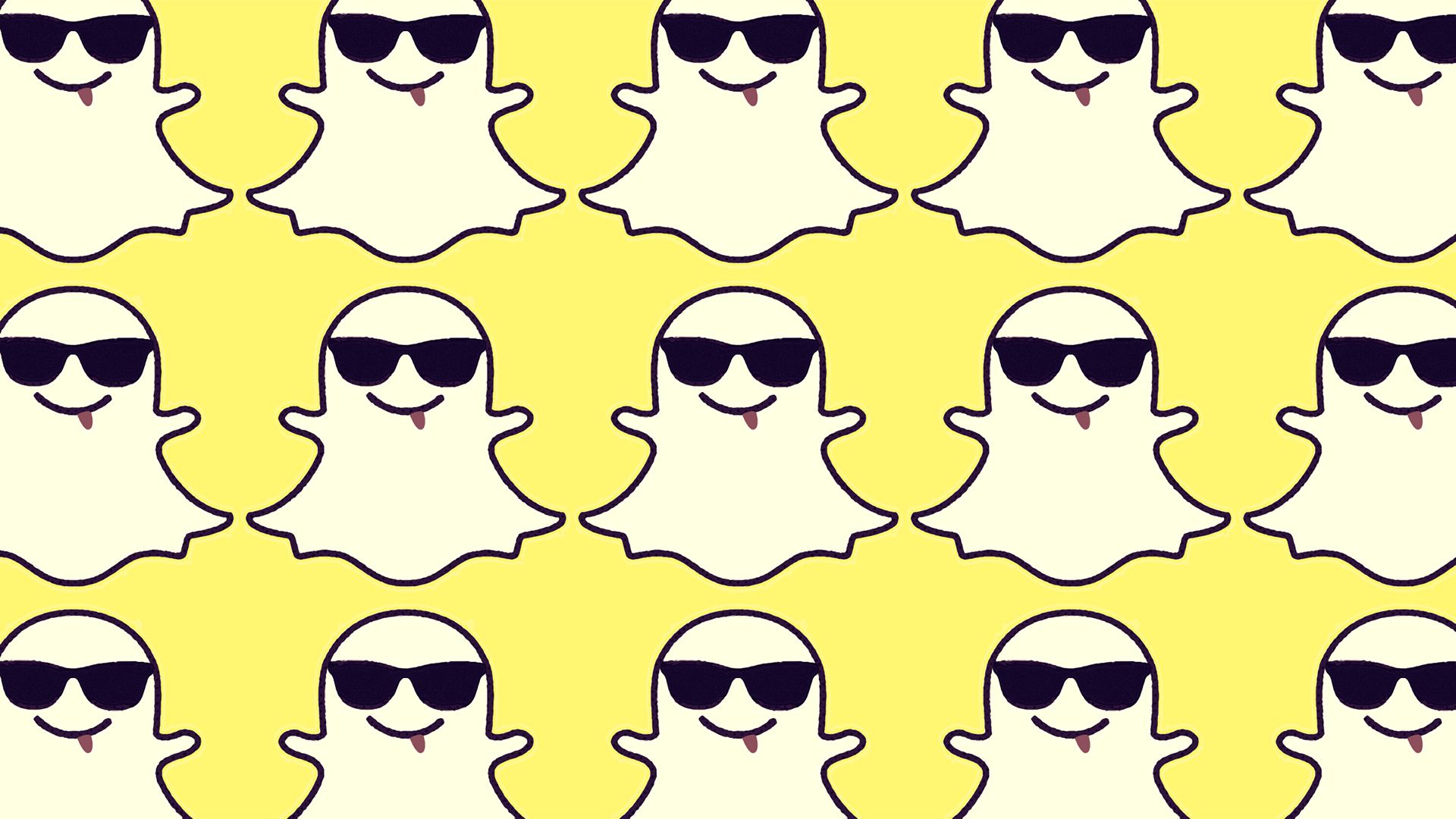 Emoji gialli neon Snapchat, 750x1334 Verticale, Telefono