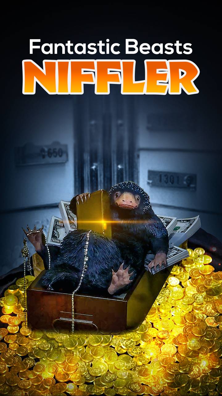 Niffler Animali Fantastici valigia, 720x1280 Full HD Verticale, Smartphone