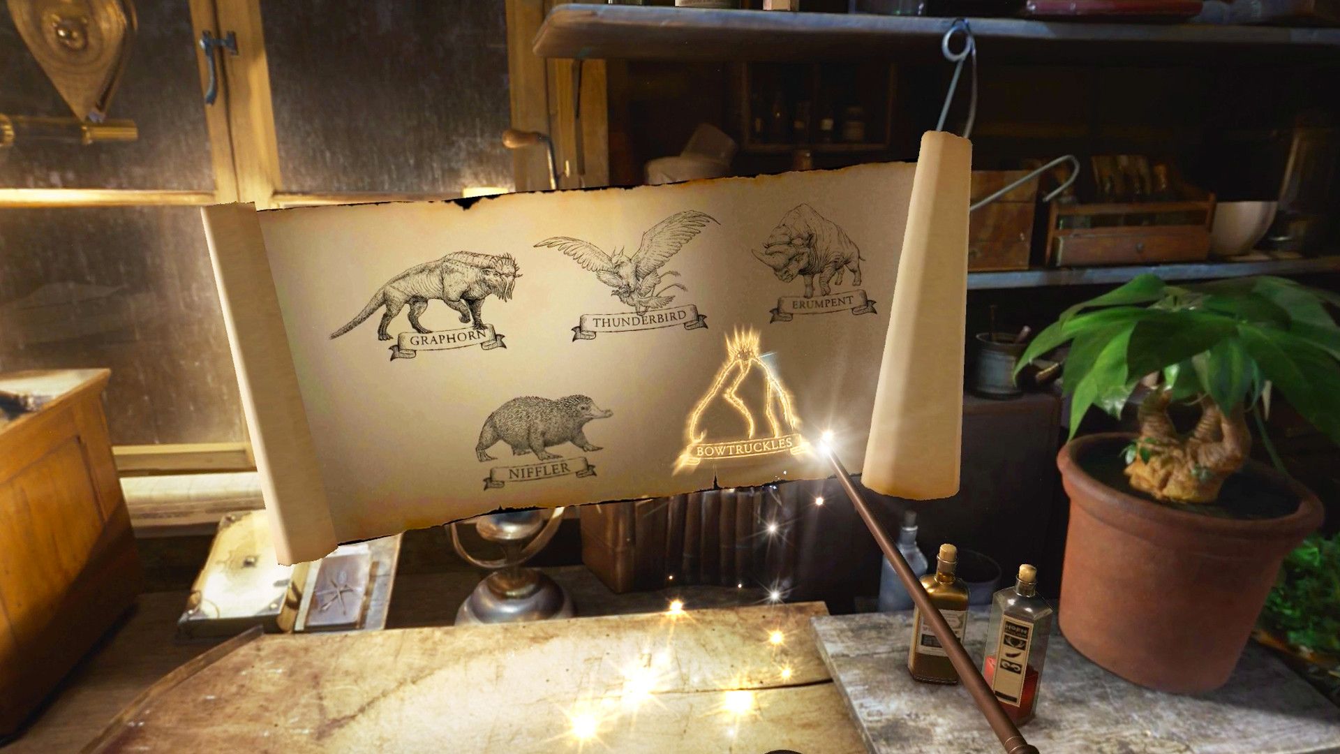 Pergamena magica con illustrazioni animali, 1920x1080 Full HD 1080p, PC