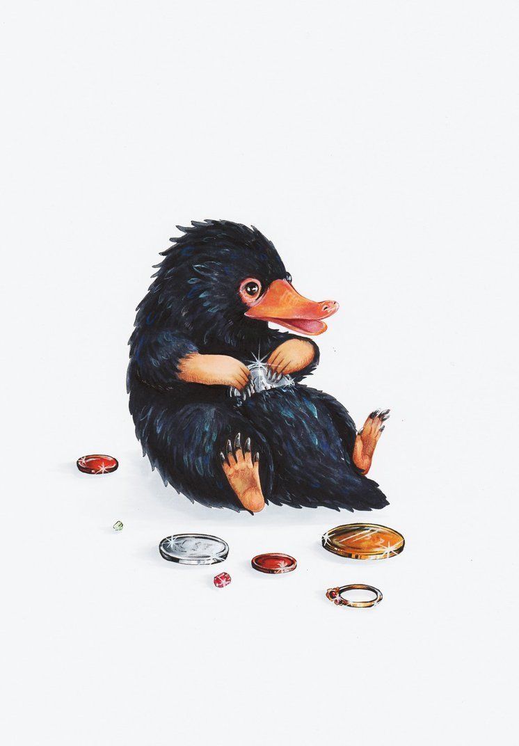 Niffler con gioielli rubati, 746x1072 Verticale, Mobile